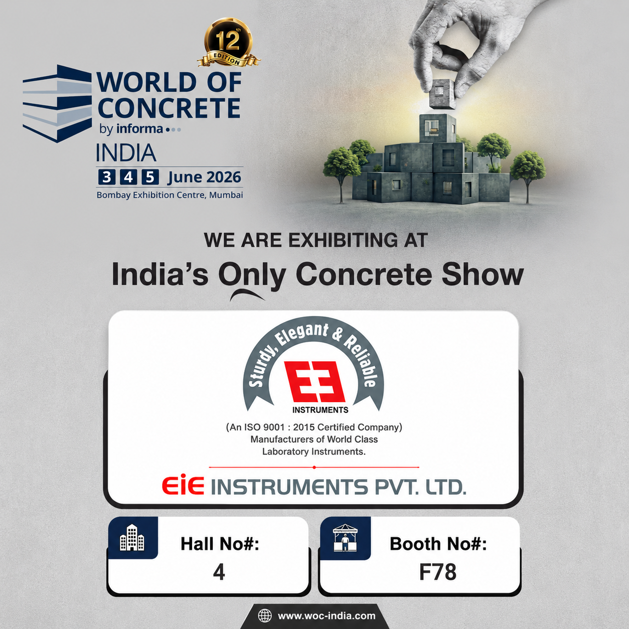 World of Concrete - 2026 - EIE Instruments Event