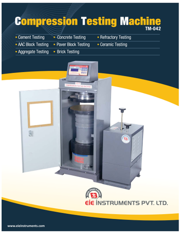 Compression Testing Machine - EIE Instruments Catalogue