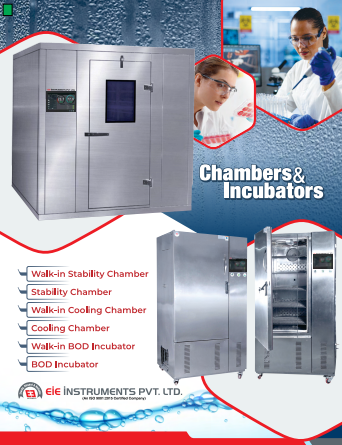 Chambers & Incubators for Pharmaceutical Industries - EIE Instruments Catalogue
